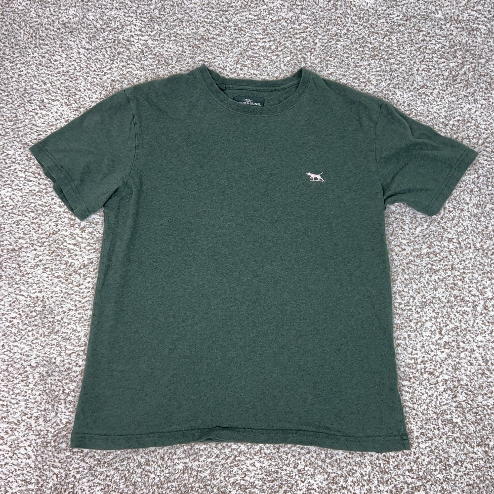 Rodd and Gunn Shirt Mens Medium Green Sports Fit Australian Cotton Tee Dog Logo‎